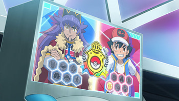 Ash and Leon in Pokémon Ultimate Journeys, Leon (Pokémon), Ash Ketchum, Anime, Pokémon Ultimate Journeys: The Series HD wallpaper