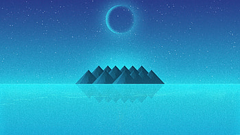 Ridge Island, island, minimalism, minimalist, artist, artwork, digital-art HD wallpaper