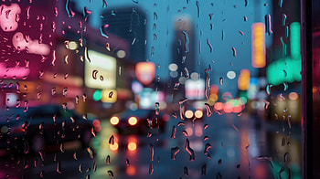 Rain Drops Window , drops, rain, nature, graphy, ai HD wallpaper