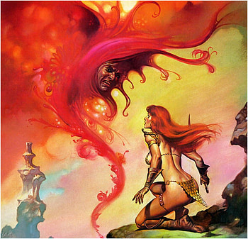ghost, red hair, fantasy, woman HD wallpaper