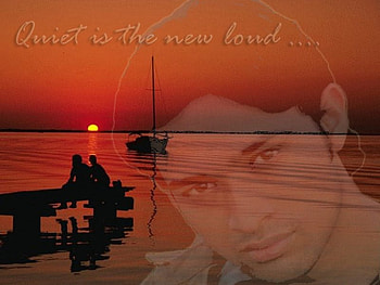 Quiet is, boat, saying, feeling, loud, new, water, sunset HD wallpaper
