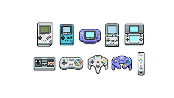 Nintendo 8-bit Controllers HD wallpaper