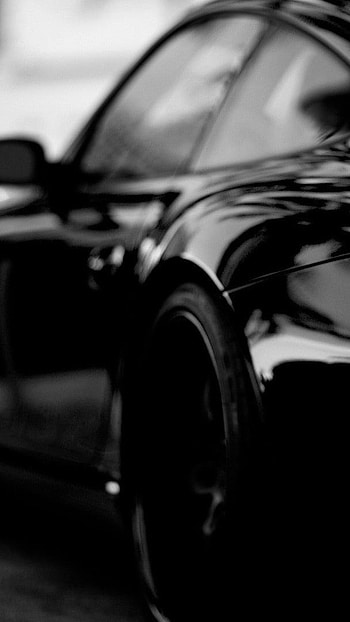 Full Black Colour, Black Car, Bonnet, black car - bonnet HD phone wallpaper