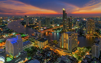 Night in Bangkok, , Urban beauty, Captivating HD wallpaper