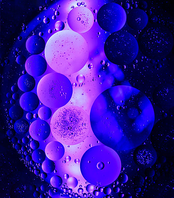 Bubbles, Transparent, Macro, Dark, Circles, Structure, Purple, Air HD phone wallpaper