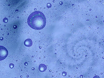 Fizzles, blue, abstract HD wallpaper