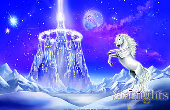 Bella and the Dawnstar Castle, horses, bella sara, magic, animals HD wallpaper