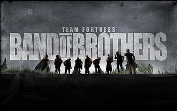 TF2 Band of Brothers, pyro, engineer, spy, soldier, band of brothers, medic, sniper, heavy, tf2, scout, demo man, team fortress 2 HD wallpaper