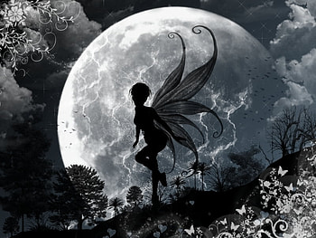 Moon Faerie, fairy, night, faerie, moon HD wallpaper