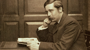 Young H.G. Wells, Victorian Visionary, Financial Times, British Writer HD wallpaper