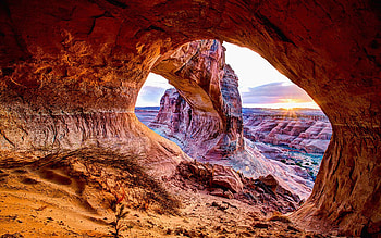 Hidden Alcove, utah, desert, mountains, rocks, usa HD wallpaper
