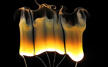 Candles, abstract, light, burning HD wallpaper