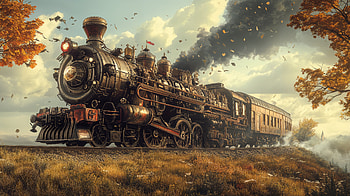 Majestic Steam Train in Ultra, train, steam train, vintage, railroad HD wallpaper