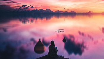 A Beautiful View , artist, artwork, digital-art, air-balloon HD wallpaper