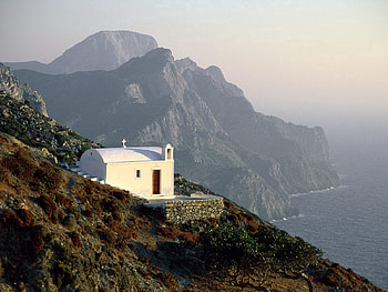 Nature, Rocks, Shore, Bank, Height, Temple, Greece HD wallpaper
