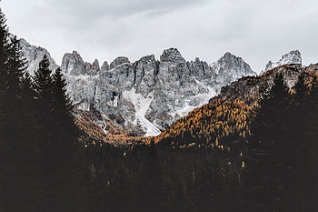 Landscape, Nature, Mountains, Rocks, Vertex, Top, Forest HD wallpaper