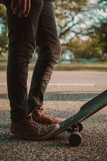 Miscellanea, Miscellaneous, Legs, Boots, Shoes, Skateboard, Longboard HD phone wallpaper