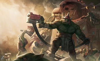 Warhammer 40k Ork, warhammer-40000-dawn-of-war-iii, games, pc-games, artwork, artist, digital-art, deviantart HD wallpaper