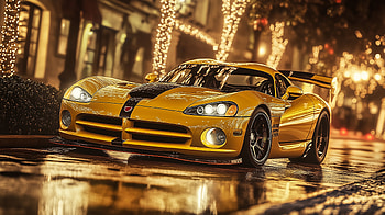 Dodge Viper GTS: Stunning of a Golden Speed Icon, Dodge Viper GTS, Dodge HD wallpaper