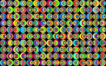 Colors, texture, circles, abstract HD wallpaper