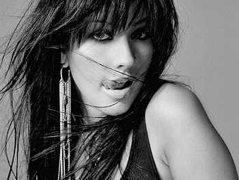 christina, bw, pose, girl, naughty HD wallpaper