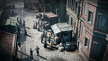 Thaumaturge-Themed Vintage Street, video game, The Thaumaturge HD wallpaper