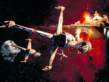 star wars, explosion, nebula, a wings, death star, stars, star destroyer HD wallpaper