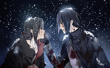 Sasuke Uchiha, Itachi Uchiha, winter, protagonists, Naruto, manga, Boruto, portrait, Uchiha Sasuke, Uchiha Itachi, Naruto characters, Sasuke Uchiha Naruto, Itachi Uchiha Naruto HD wallpaper