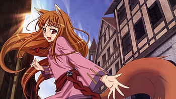 Spice and Wolf, Holo girl, Fantasy anime, Anime girl HD wallpaper