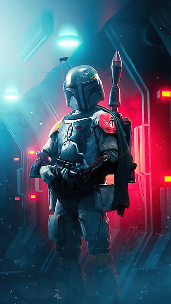 Boba Fett, machine gun, performing arts, warior HD phone wallpaper