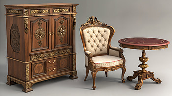 Antique Furniture Elegance HD wallpaper