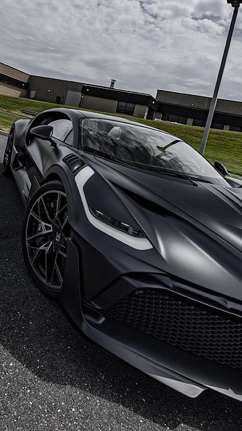 Bugatti Divo, hypercar, black HD phone wallpaper