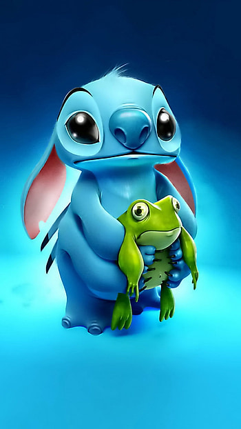 Stitch, Cartoon, Blue Cartoon HD phone wallpaper