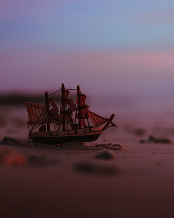 Beach, Sand, Miscellanea, Miscellaneous, Ship, Handmade, Craft HD phone wallpaper