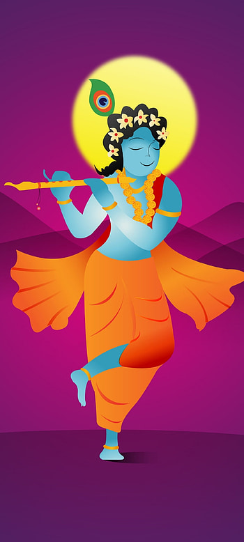 Shree Krishna, beautiful, art, facial expression, pink, hindu, janmasthami, god HD phone wallpaper