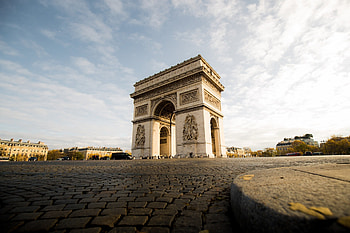 Arc de Triomphe, Wrapped installation, Garten Landschaft, Temporary transformation HD wallpaper
