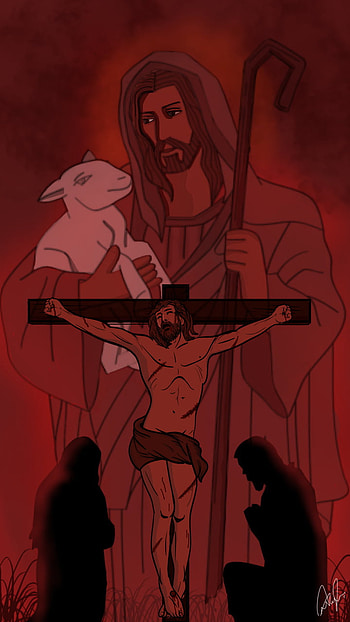 Jesus, art, painting HD phone wallpaper