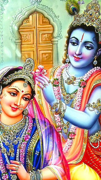 Radha Krishna, manmeet HD phone wallpaper