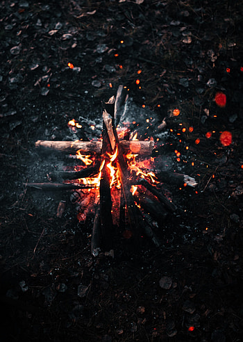 Fire, Bonfire, Sparks, Miscellanea, Miscellaneous, Firewood, To Burn, Burn HD phone wallpaper