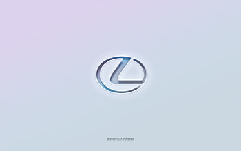 Lexus logo, cut out 3d text, white background, Lexus 3d logo, Lexus emblem, Lexus, embossed logo, Lexus 3d emblem HD wallpaper