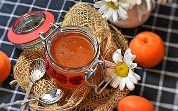 Apricot Jam, preserves, apricot, food, jam HD wallpaper