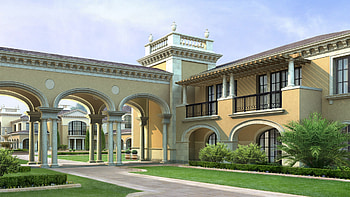 Luxurious mansion, Lavish living, Elegant aesthetics, Architectural grandeur HD wallpaper