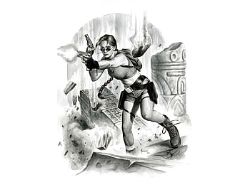Lara, art, raider, comic, tomb, croft HD wallpaper