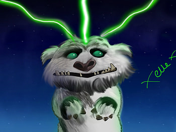 Nether beast/gruff from tinkerbell -speed painting-procreate HD wallpaper
