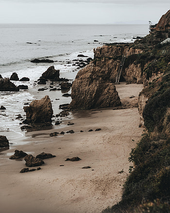Nature, Stones, Sea, Sand, Rocks, Coast HD phone wallpaper