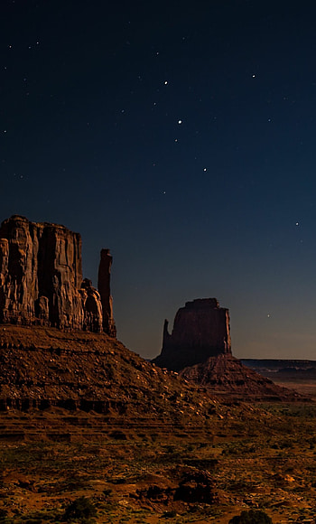 Desert Nights, Starry skies, Tranquil ambiance, Serene beauty HD phone wallpaper