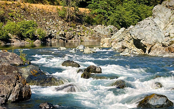 Smith River Mid Fork, river, fork HD wallpaper