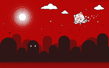 Flying-Kitty, funny HD wallpaper