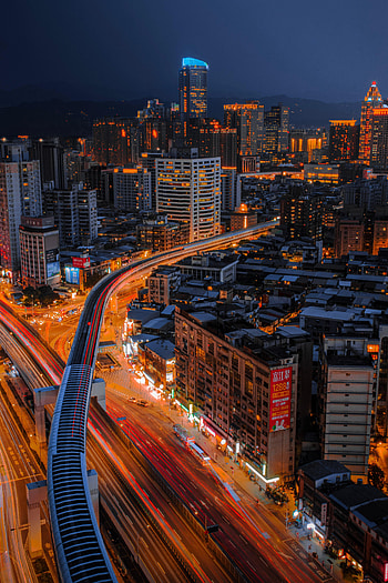 Cities, Night, Architecture, City, Skyscraper, Building, Lights HD phone wallpaper