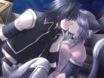anime kiss, , cute, kiss, anime HD wallpaper